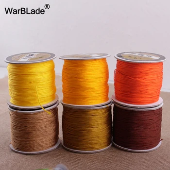 

WarBLade 120m 0.8mm Cotton Cord For Jewelry Making Nylon Cord Thread Chinese Knot String Rope Beads DIY Weave Bracelet Necklace