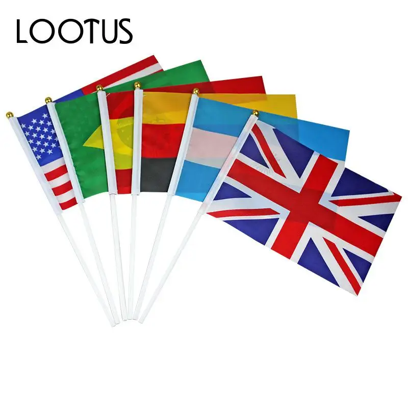 British Flag South Africa Flag Print Polyester Terylene Handheld