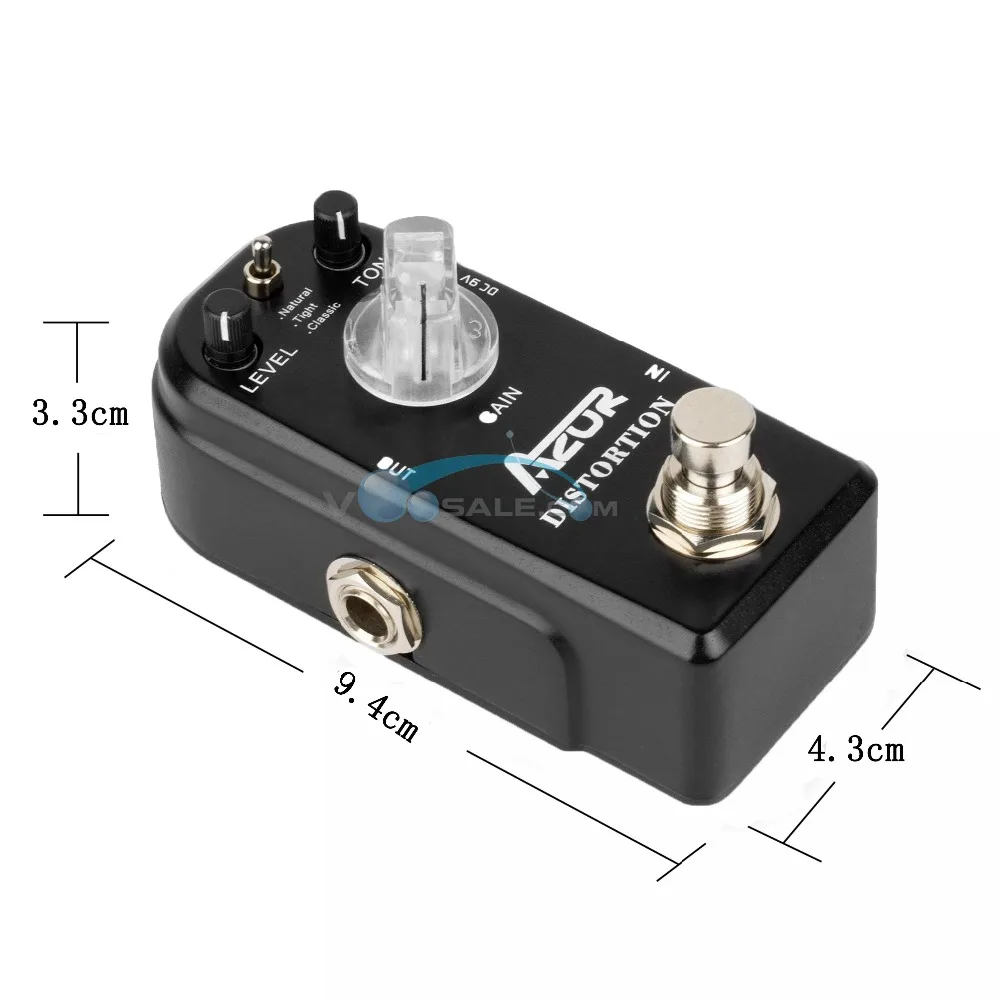 AP 302 искажения мини гитары педаль эффектов с туры Обход + 9V1A адаптер и 8 головок