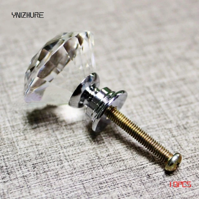 Best Price 2018 Real Top Fashion Kitchen Handles 10pcs 30mm Diamond Crystal Glass Door Drawer Cabinet Furniture Handle Knob Screw Best Price 2018 Real Top Fashion Kitchen Handles 10pcs 30mm Diamond Crystal Glass Door Drawer Cabinet Furniture Handle Knob Screw