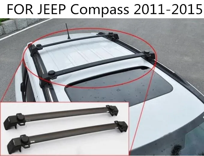 JINGHANG ALUMINIUM ALLOY CAR ROOF RACK BAGGAGE LUGGAGE BAR FIT FOR JEEP Compass 2011 2012 2013