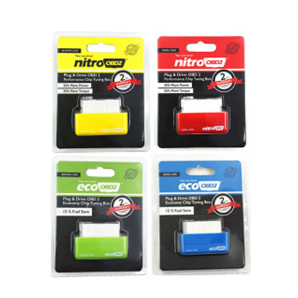 Car Nitroobd2 Chip Tuning Box for Benzine Gasoline Cars Power & Torque Nitro OBD2 Plug and Drive Nitroobd New