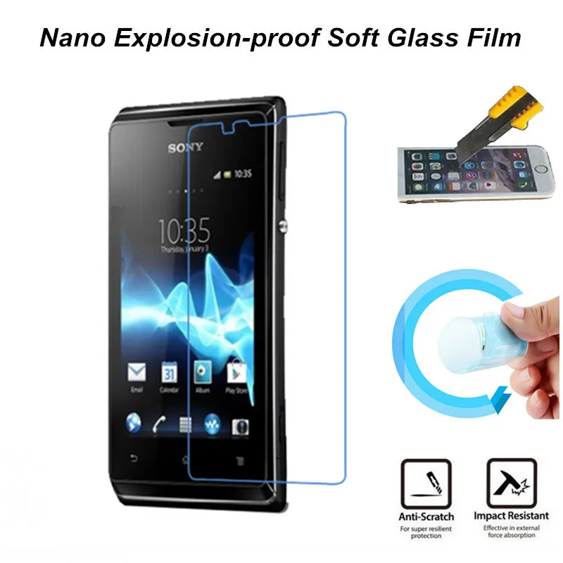 

Nano Explosion-proof Soft Glass Protective Film Screen Protector For Sony Xperia E C1505 C1504M Film