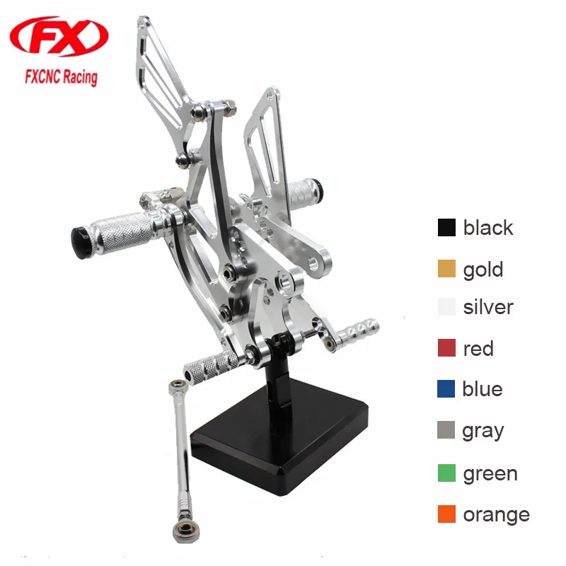 

FOR KAWASAKI Ninja ZX6R ZX636 2005 - 2008 CNC Aluminum Alloy Motorcycle footrest footpeg pedal foot peg Rearset Rear Set