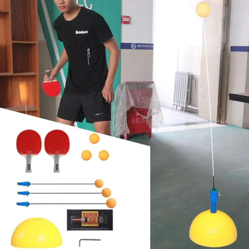 المهنية مرونة لينة رمح تنس طاولة مدرب تخفيف الضغط الذاتي التدريب قطعة أثرية لعبة ل واحدة ممارسة