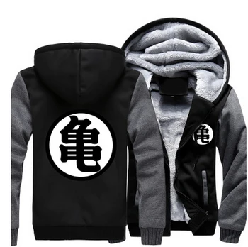 

Dropshipping winter Men Women Cosplay fleece jacket Sweatshirts Thicken Hoodie Zipper Coat Goku Anime Dragon Ball Jacket 6XL