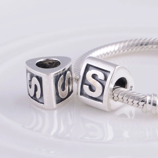 pandora charm letter s pandora charm letter s