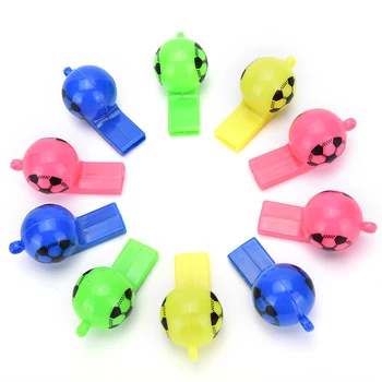 

10Pcs Funny Soccer Ball Whistle Smiling Face Kid Fans Whistle Cheerleading Children Whistle Wholesale Random Color