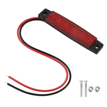 12 v 6 LED Bus Car Lado Marcador Luz Indicadora Lado Da Lâmpada Do Reboque Do Caminhão Camião Reboque Traseiro Cauda Parar Vire luz