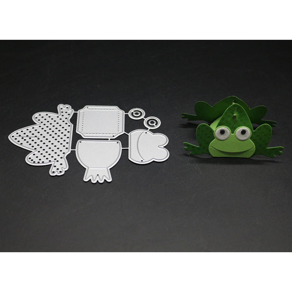 

Frog Box Animal Frame Metal Cutting Dies Stencil For DIY Scrapbooking Embossing Paper Greeting Card Dies Cut Album Making Crafts