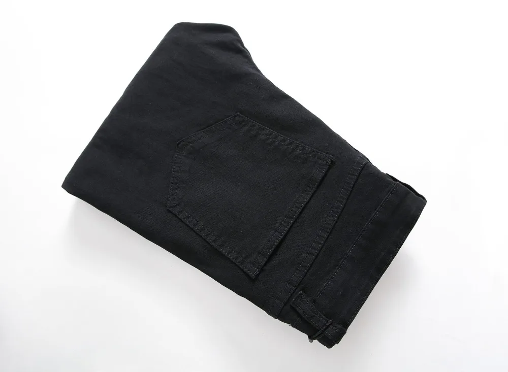 2019 новые дизайнерские рваные байкерские джинсы мужские модные джинсовые брюки высокая эластичность мужские узкие брюки плюс размер 42