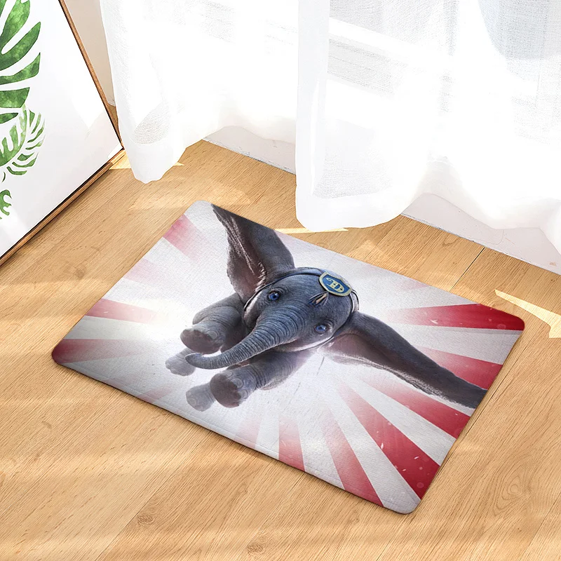 see chart IVYYE Fly Elephant Customized Anime Mat Decoration Home Carpets Cartoon Rug Bedroom Floor Mats Bath Plush Rugs Doormat NEW - Цвет: see chart