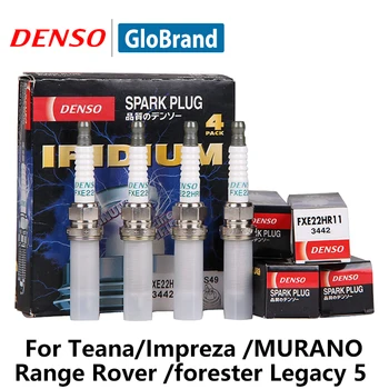 

DENSO Car Spark Plug For NISSAN Teana Impreza MURANO Range Rover forester Legacy 5 double Iridium FXE22HR11