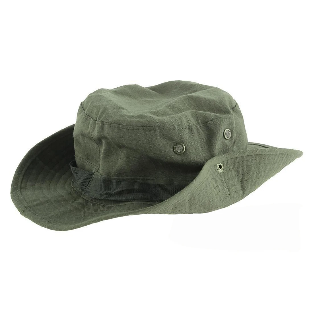 Шляпа-ведро с широкими полями для походов, кемпинга, Солнцезащитная шляпа, армейский зеленый, для путешествий, рыбалки, шляпа Bonnie с регулируемыми ремешками, мужские спортивные шапки