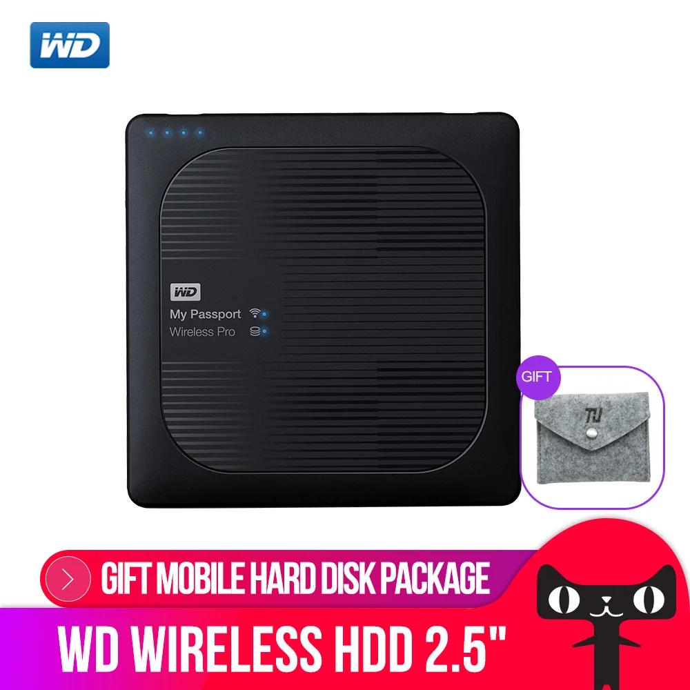 Western Digital WD 2TB 3TB 4TB My Passport Wireless Pro