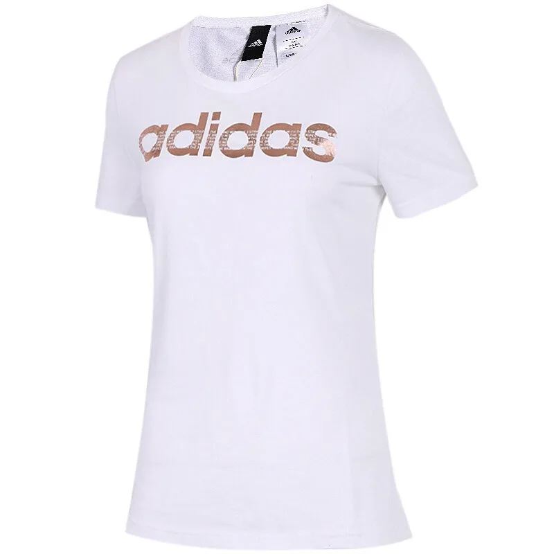 Новое поступление, оригинальные женские футболки с графикой Адидас, спортивная одежда с коротким рукавом