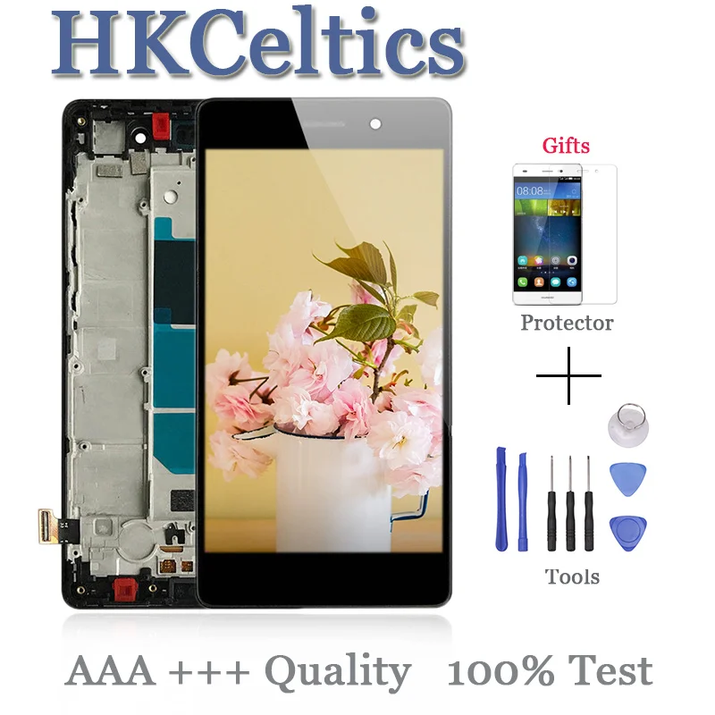 

For Huawei Ascend P8 Lite LCD Display Touch Screen Digitizer Assembly Replacement +Frame ALE-L04 L21 TL00 L23 CL00 L02 UL00 lcds