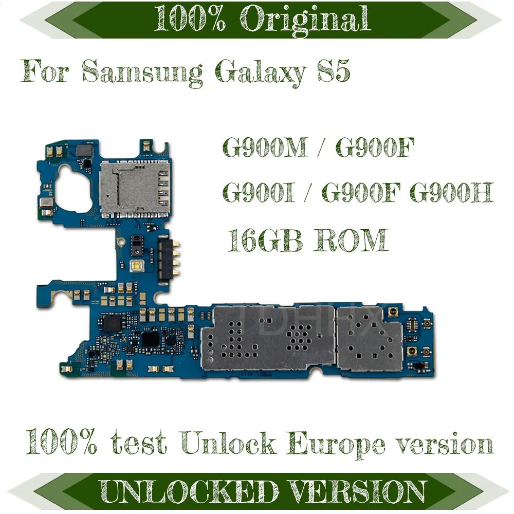 

ROM 16GB Europe version original for Samsung Galaxy s5 G900M G900I Motherboard Android logic board G900F / G900F / G900H