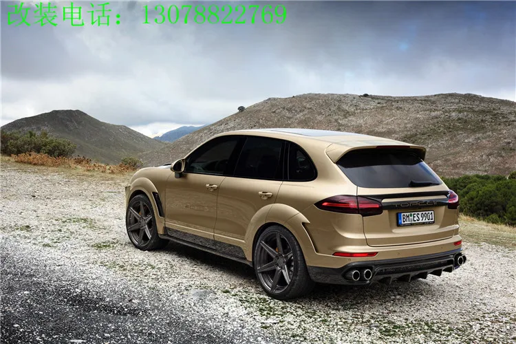 Подходит для Porsche Cayenne 958 15-17 Vantage углеродного волокна спойлер крыло хвост