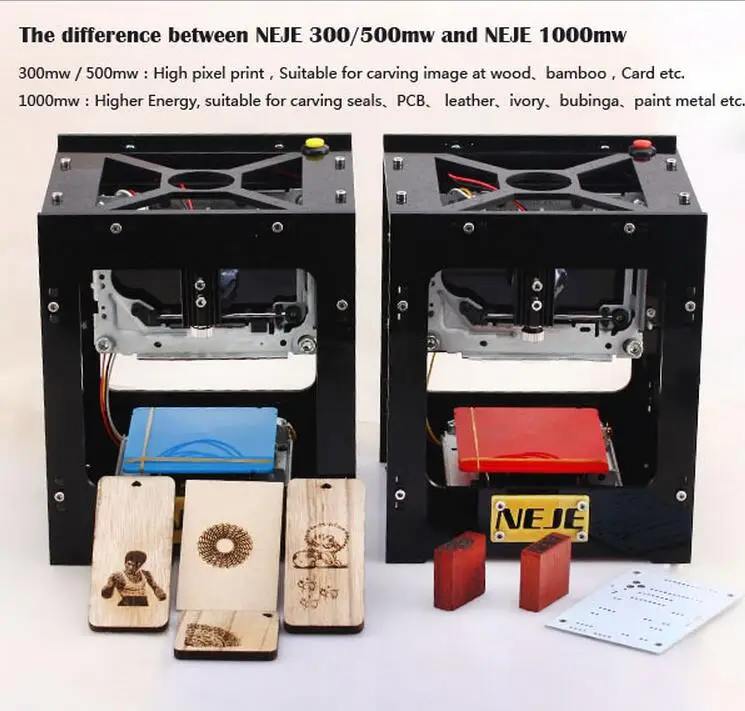 500mW Laser Engraver Printer High Power for Hard Wood / Rubber / Leather / Cut Paper Laser