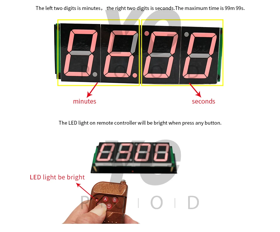 Беспроводной Таймер обратного отсчета номер побега игры Реквизит четыре цифровых дисплея пользователи могут установить время yopwood реальной жизни Takagism игры поставщик