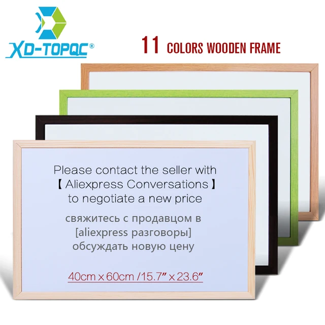 Xindi 40 60cm Whiteboard Wooden Frame Magnetic Dry Erase 11 Colors Xindi 40 60cm Whiteboard Wooden Frame Magnetic Dry Erase 11 Colors Bullentin Board Office School