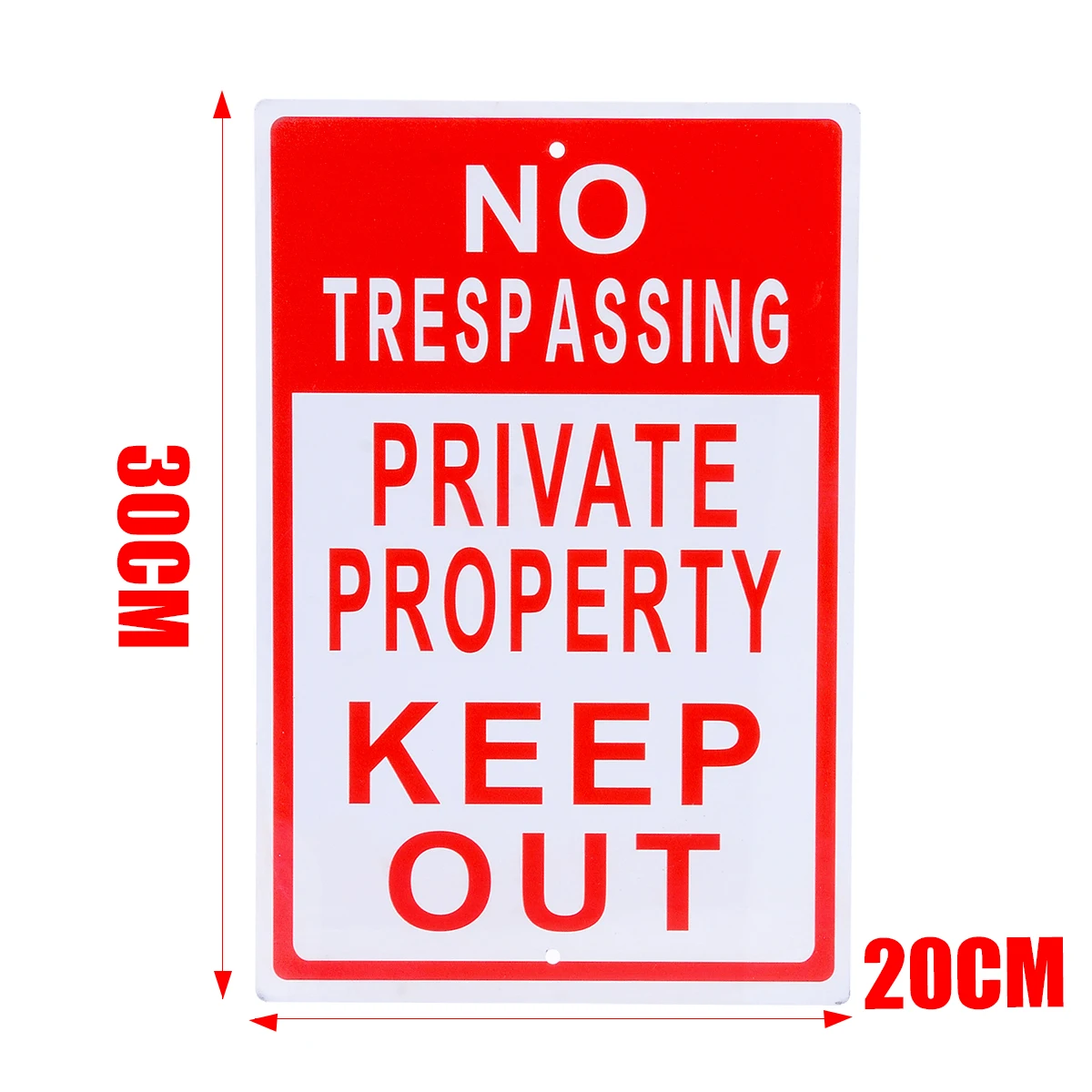 8x12 inch Metal No Trespassing Sign Private Property Keep Out Do Not Enter Aluminum Signs for Office Outdoor Warning Supplies