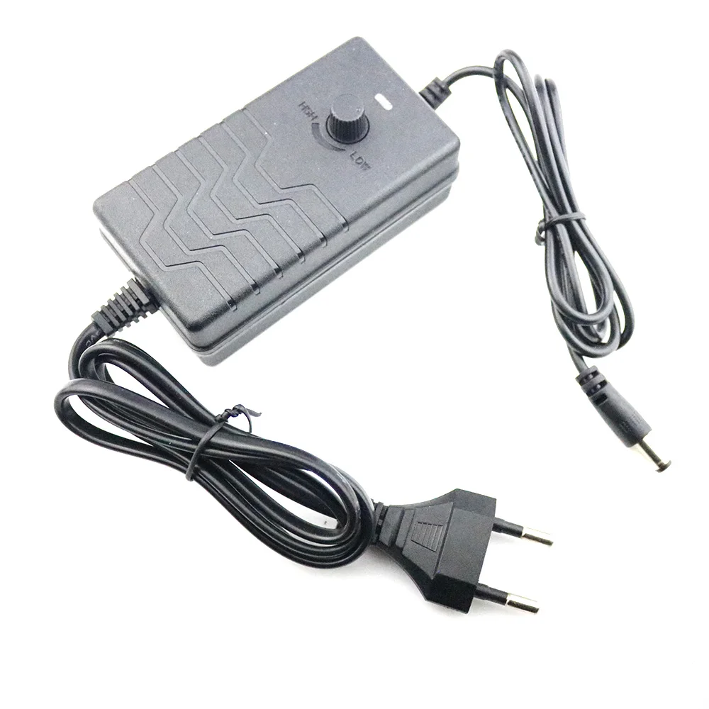 AC to DC 24-36V 2A Adjustable Power Supply Adapter Motor Speed Controller US//EU