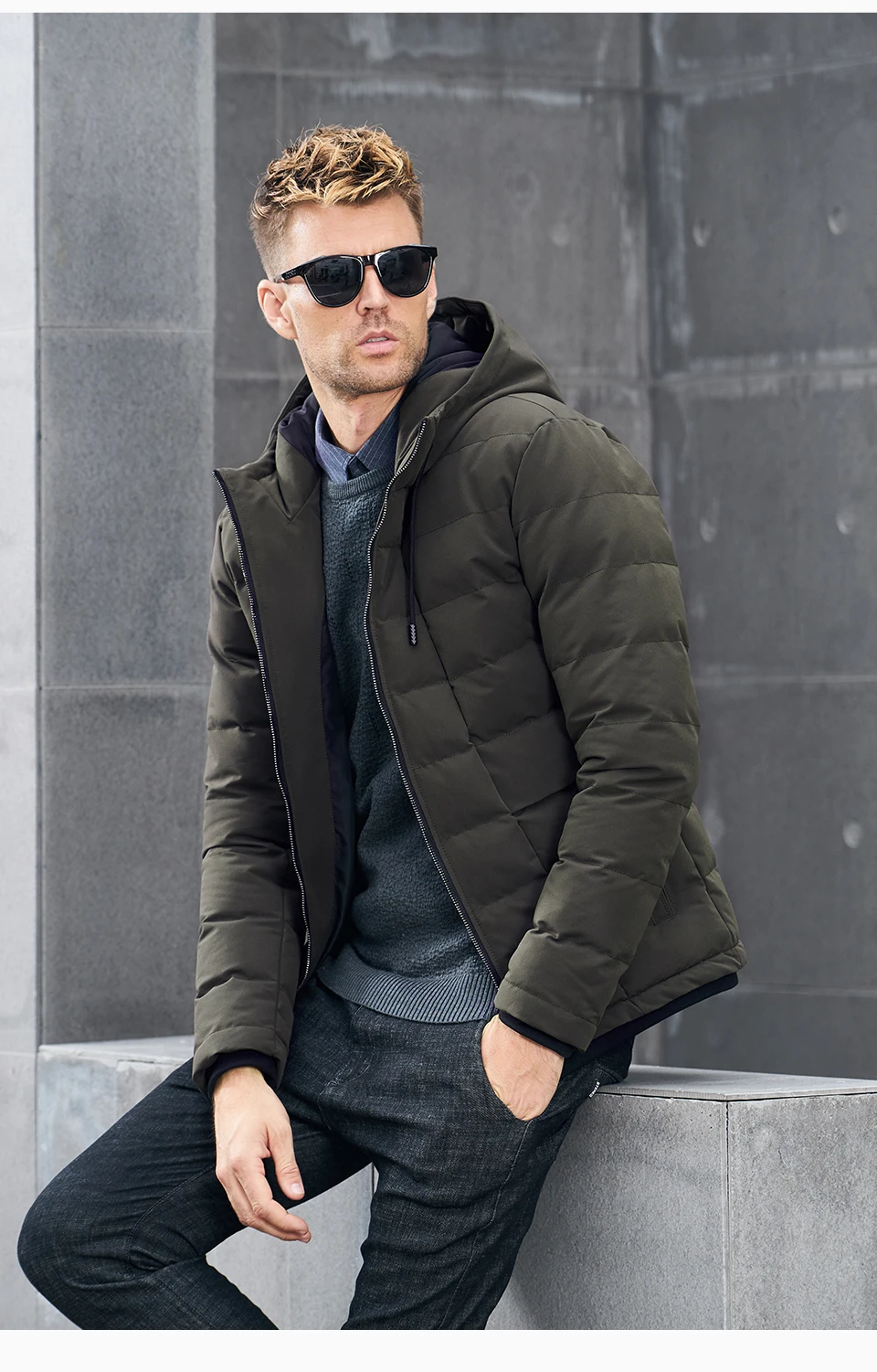Enjeolon брендовая зимняя хлопковая куртка с капюшоном, Мужская крутая парка с капюшоном, черная Толстая стеганая куртка, пальто 3XL, Мужская MF0711