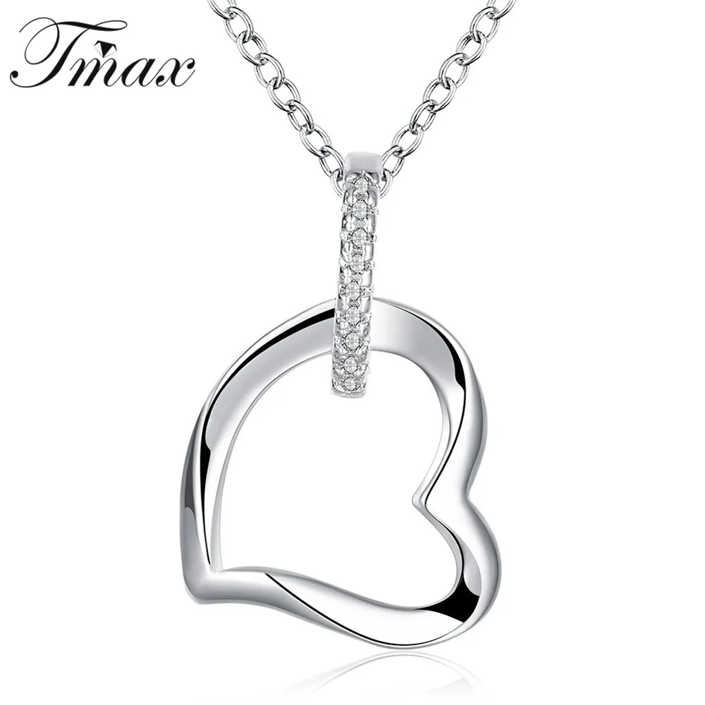 Download TengMaxi Fashion Shine Rhinestone Heart necklaces Pendants ...