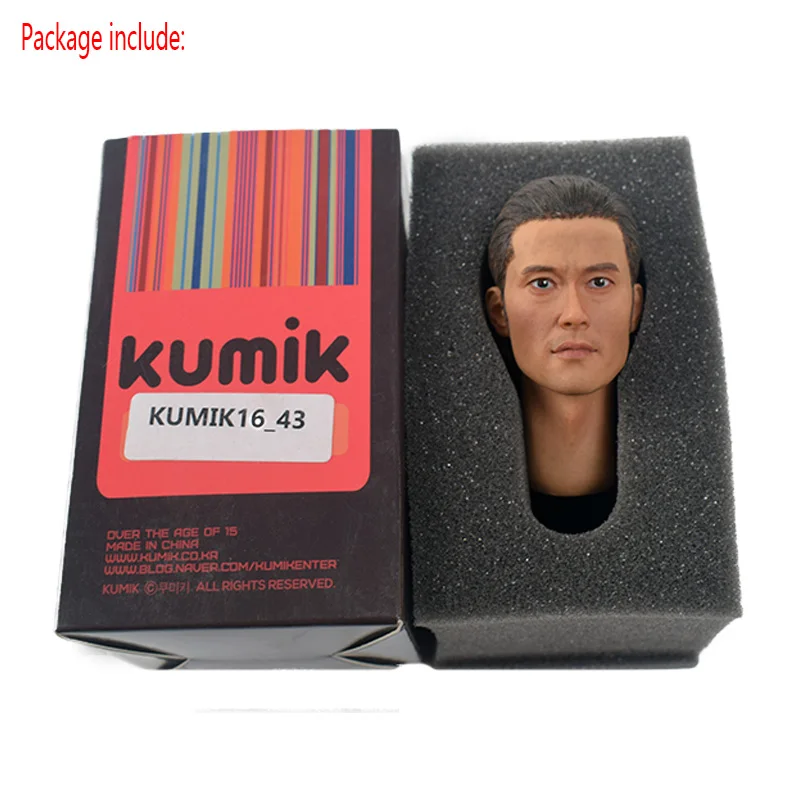 TopToys масштаб 1/6 голова Лепка резьба KUMIK 16 43 Мужская модель гелевых волос подходит 12