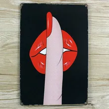 Прямые продажи "Тихий Пожалуйста" Олово знак жести Винтаж Металл Картина для кафе-бар Decration обои 20x30 см