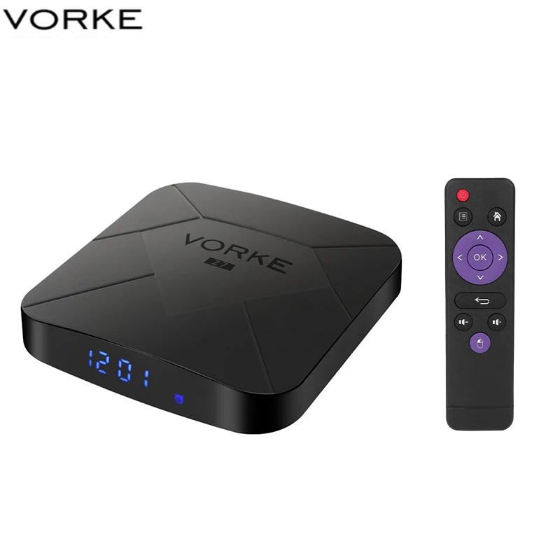 

Vorke Z7 Android 9.0 TV Box 4GB/64GB Allwinner H6 Smart TV Box Quad Core USB 3.0 6K HDR 2.4GHz Wifi Google Player Youtube