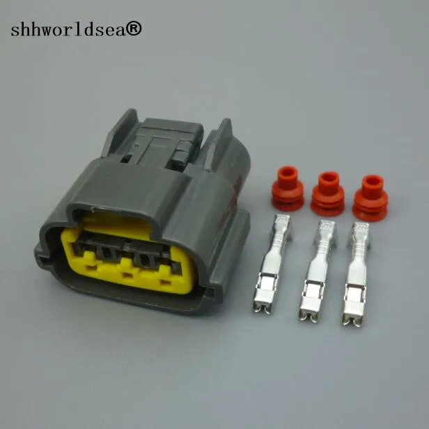 

shhworldsea 1set 3 Pin 2.2MM Sensor plug TPS Connector 6098-0141 Wire Connector Fits Renault Nissan Skyline sr20 rb20 rb25 rb26