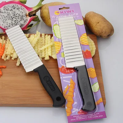 10Pcs Stainless Steel Potato Dough Waving Crinkle Cutter Slicer Home Kitchen Vegetable Chip Blade Knife Shredders Slicers | Дом и сад
