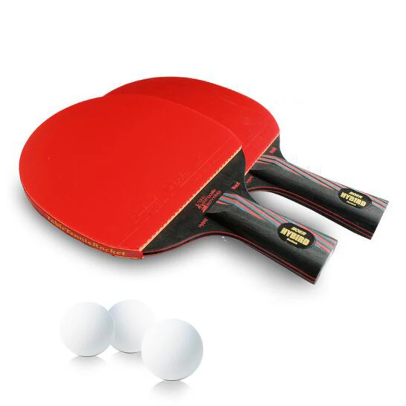 Handmade Hybrid Wood 9.8 Brand Table Tennis Racket Double Pimples in