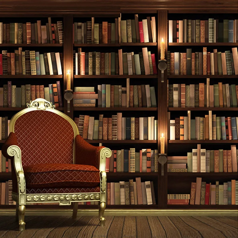 Beibehang Custom Photo Wallpaper European Retro Sofa Tv Beibehang Custom Photo Wallpaper European Retro Sofa Tv Background Mural Wall Bookcase Books Bookshelf In Wallpapers From Home