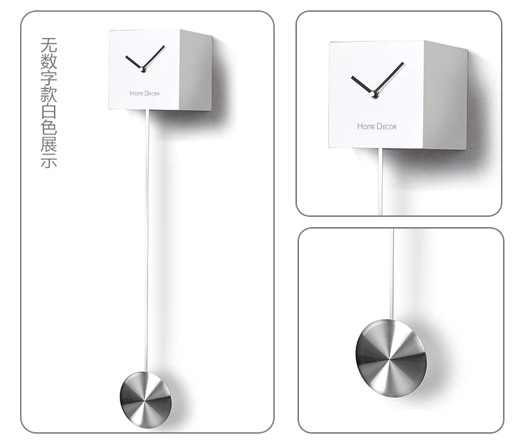 1 шт., креативные часы в скандинавском стиле для гостиной, Современные Простые художественные супер тихие часы, модные атмосферные часы-качели LU727957