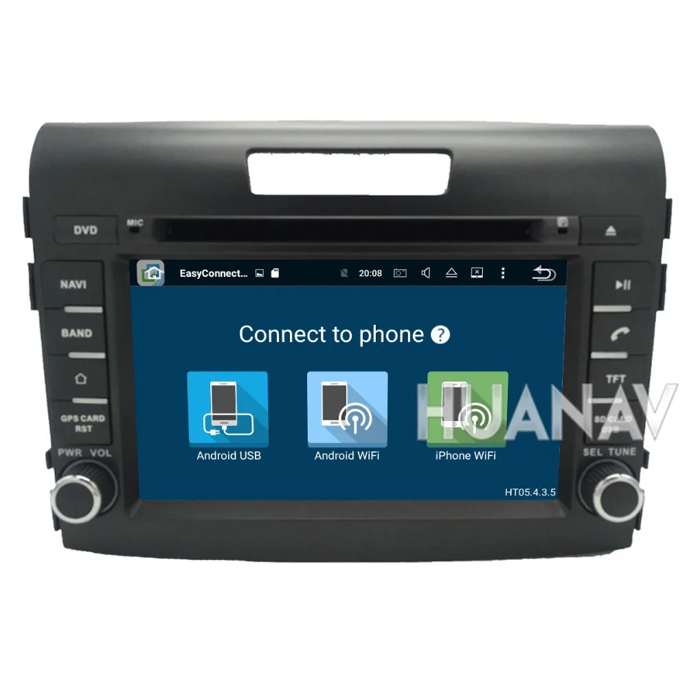 Автомобильный DVD плеер с GPS навигацией для Honda CRV 2din стерео Android 8 7 дюймов IPS экран 4