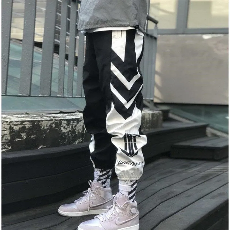 

Mens summer street casual hip hop joggers korean style punk loose pants women vintage sporting sweatpants S-3XL drop shipping