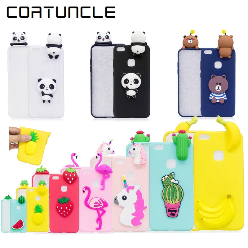 

COATUNCLE Soft TPU Phone Case sFor Huawei P10 Lite Case 3D Silicon Dolls Toys Cute Cartoon Cover For coque Huawei P10 Lite Cases