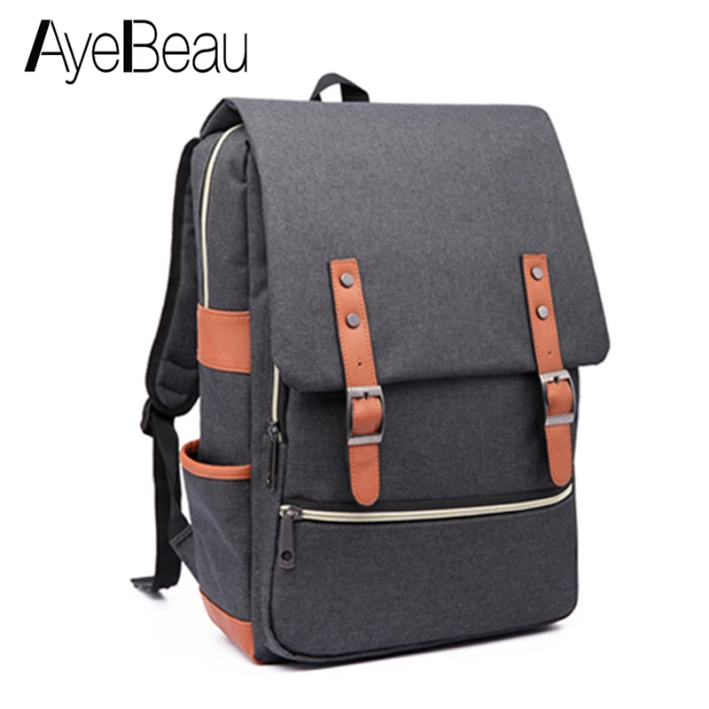 

Canvas Teen Portfolio School Bag Backpack Male Female Men Women Feminina For Girls Teenagers Schoolbag Bagpack Back Pack Backbag