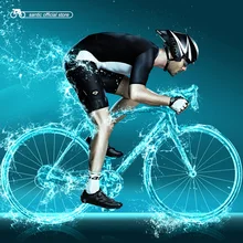Santic мужские Велоспорт длинные Джерси устанавливает один кусок экстремальные гонки подходят-БЛИС эластичный сухом прохладном итальянская ткань Велоспорт одежда 3012