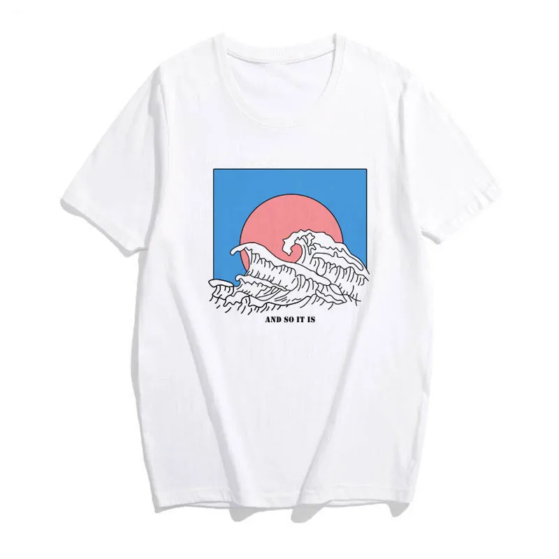 Новая модная женская футболка Ulzzang Harajuku летние футболки с короткими рукавами