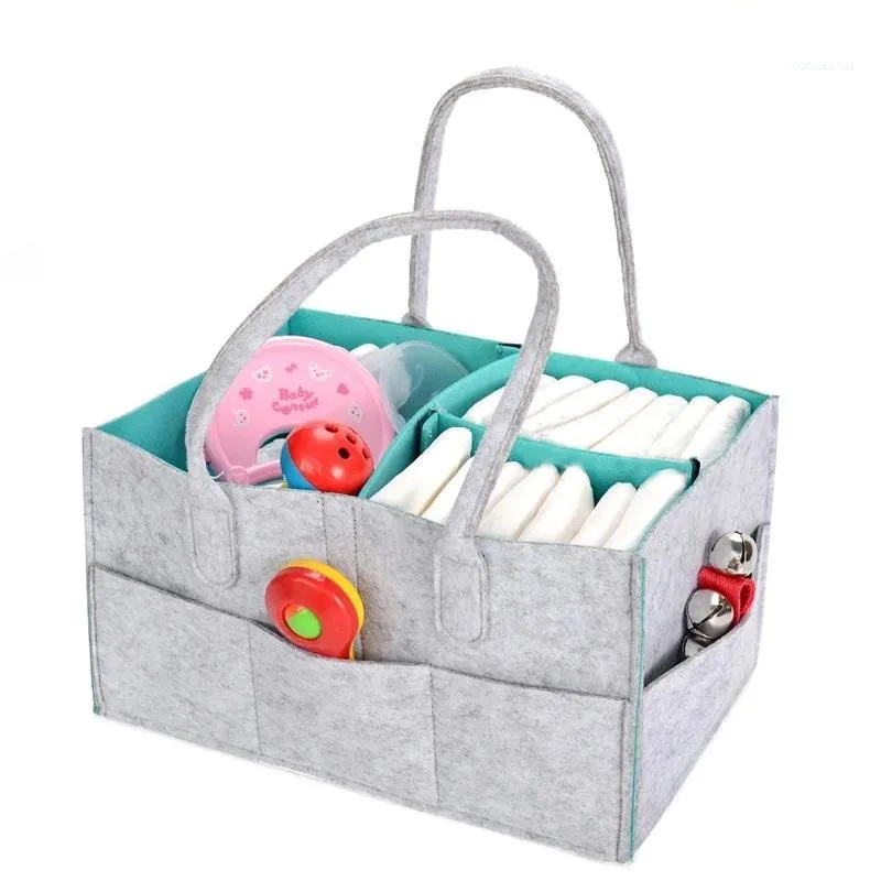 

Felt Baby Diapers Bag for Stroller Mummy Nappy Changing Bag Milk Bottle Storage Bag Multifunctional Maternity Handbags Organizer