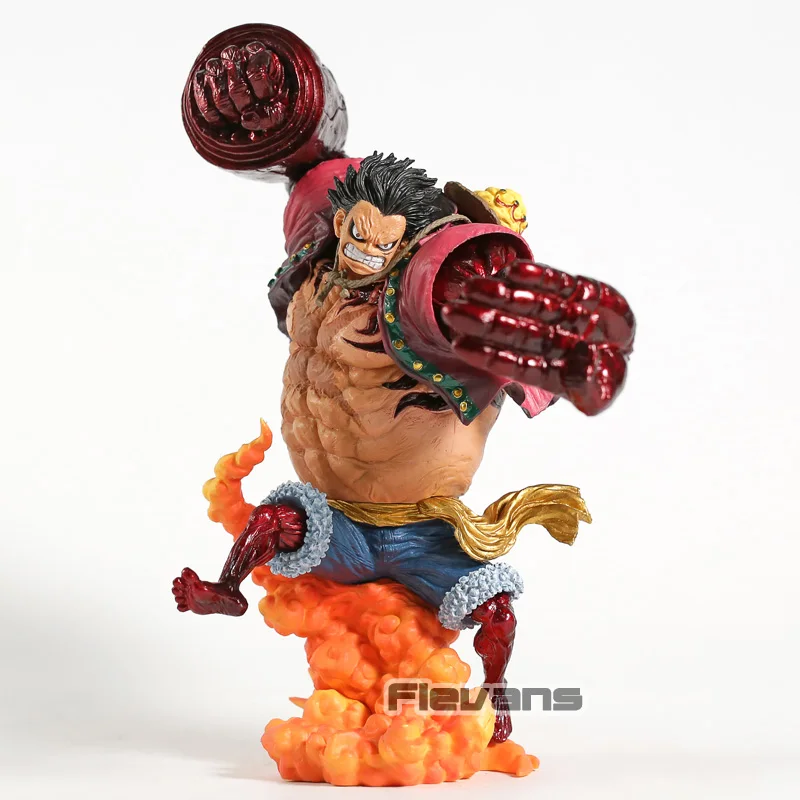 

One Piece Monkey D Luffy Gomu Gomu No Kong Gun Grimson Color Ver. PVC Figure Toy Collectible Model Statue