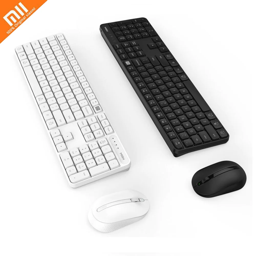 

Xiaomi MIIIW Wireless Office Keyboard Mouse Set 104 Keys 2.4GHz For Windows/Mac System One-button Switching Waterproof Keyboard