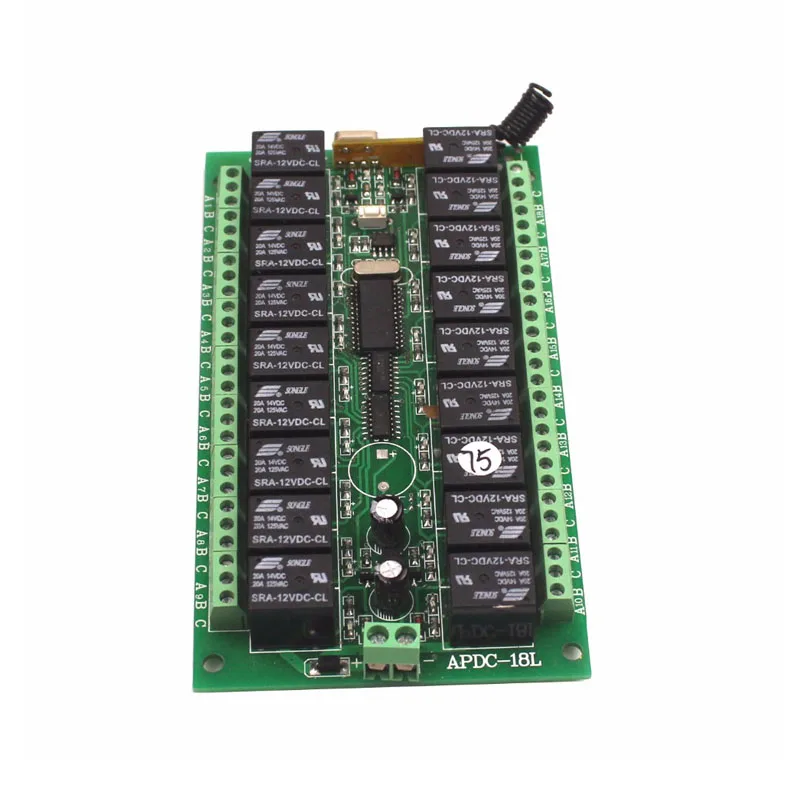 18CH 12V Wireless Remote Switch Relay 433Mhz315MHz Wireless Digital Remote Control Switch 12V 18CH Relay Module (6)