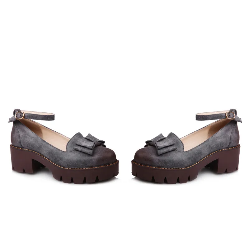 Bombas 2018 rojo Venta Moda Otoño Zapatos De Señora Simple Mujeres amarillo Novedad Tacón Moonmeek Bowknot Gris Primavera Alto Hebilla Caliente dwqUd0A