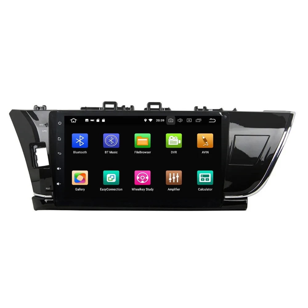 Flash Deal 4GB+32GB Octa Core 10.1" Android 8.0 Car Radio DVD Multimedia Head Unit for Toyota Corolla 2014 2015 Car GPS WIFI Bluetooth USB 1